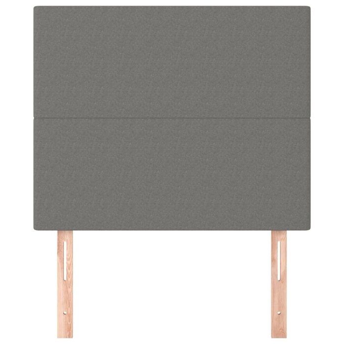 Lot de 2 têtes de lit tissu gris foncé - Jusqu'à -64,1% sur l'outlet