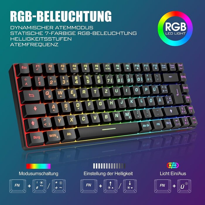 Pack Clavier Gaming Compact QWERTZ & Souris 65g Sans Fil - Jusqu'à -60%