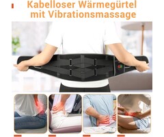 Ceinture chauffante et massante sans fil - Jusqu'à -63% sur votre bien-être