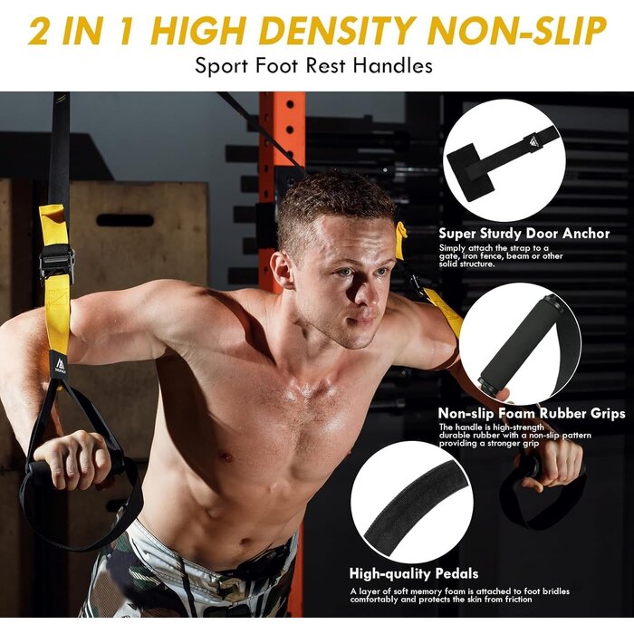 Sangle de suspension fitness - Jusqu'à -54% sur votre équipement de musculation