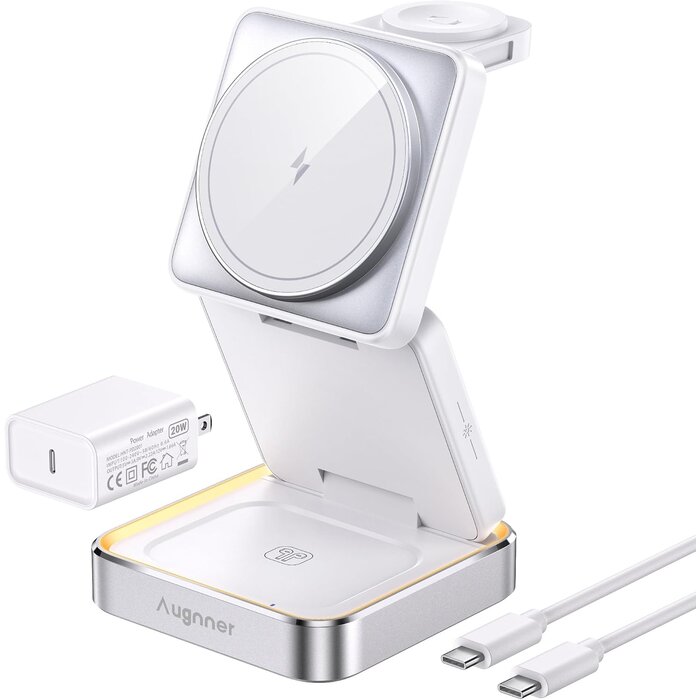 Station de recharge sans fil 3-en-1 pliable - Jusqu'à 60% de remise
