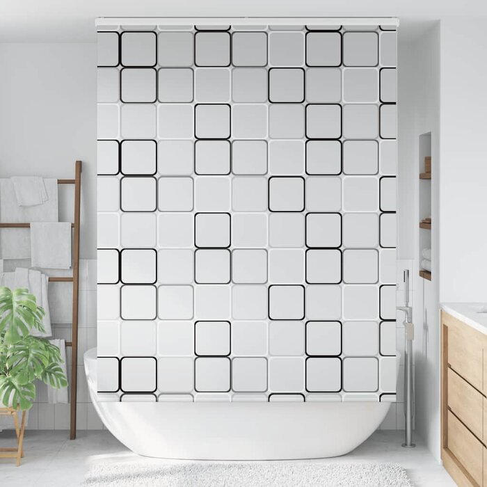 Vidaxl Rideau de douche à enrouleur 160x240cm - Jusqu'à 73% de remise