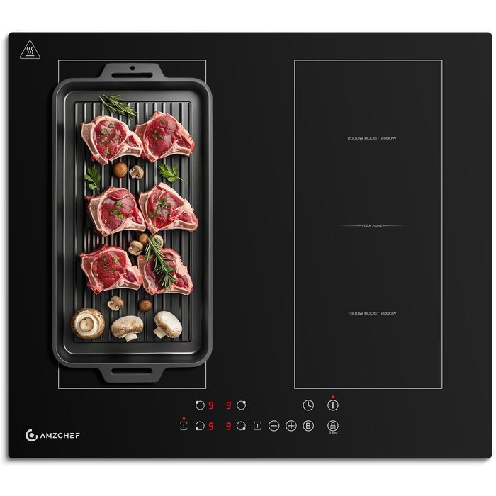 Plaque induction 60 cm 4 zones - Jusqu'à 82% de réduction