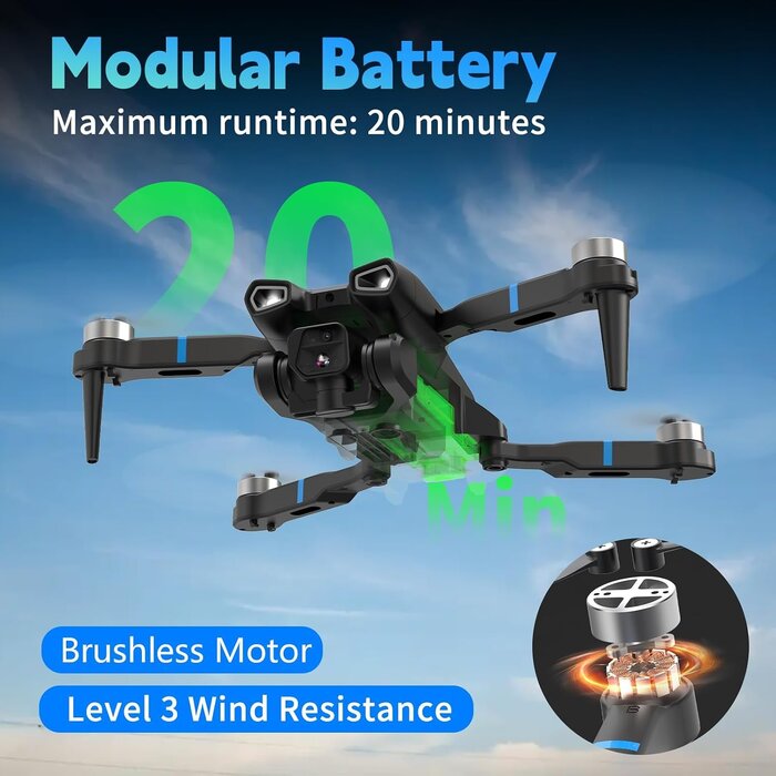 Drone Pliable M18LCD 1080P - Jusqu'à -57% sur votre retour consommateur