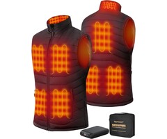 Gilet Chauffant Électrique 8 Zones avec Powerbank - Jusqu'à 60% de réduction