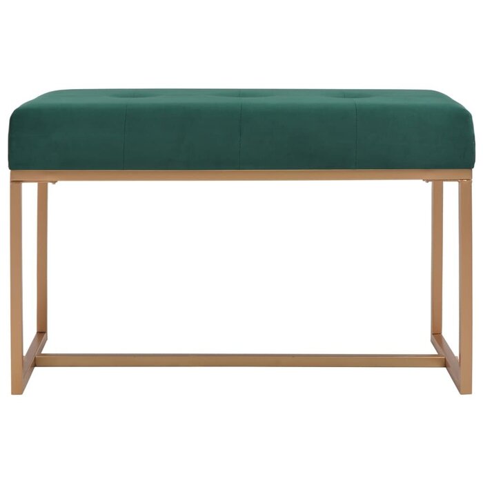 Banc d'entrée en velours vert 80 cm - Jusqu'à 60% de réduction