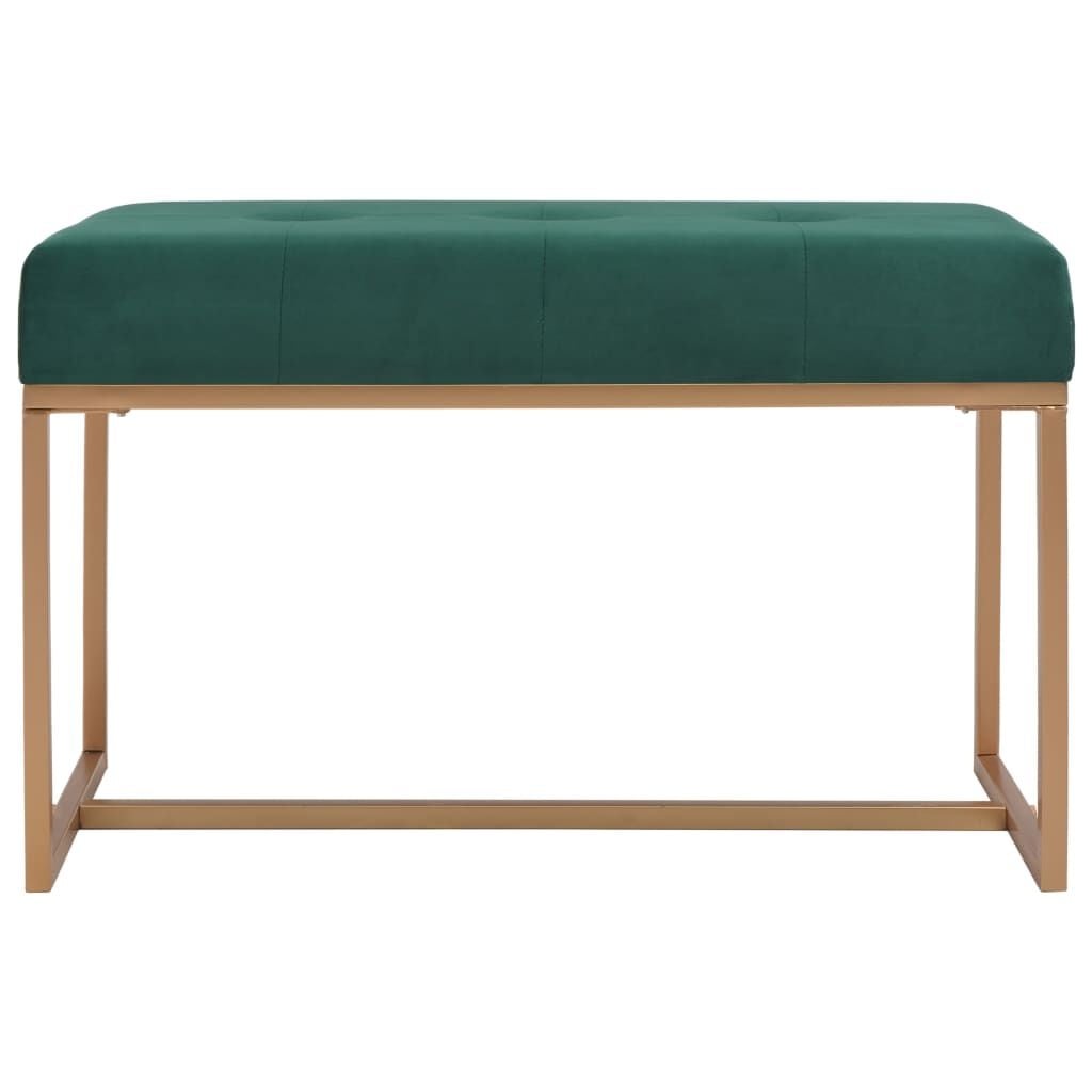 Banc d'entrée en velours vert 80 cm - Jusqu'à 60% de réduction