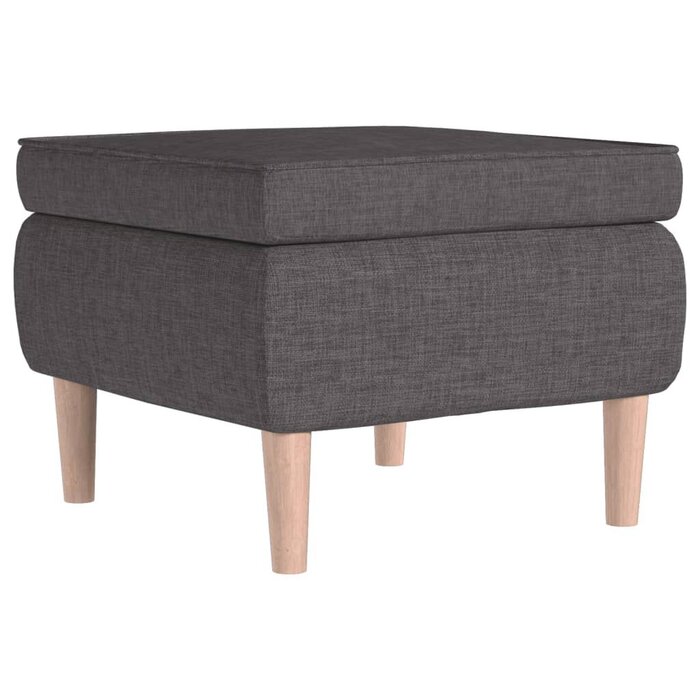 Pouf design en tissu gris - Jusqu'à -60% sur notre sélection outlet