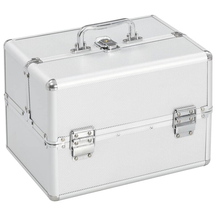 Mallette de maquillage aluminium - 30 cm - Jusqu'à -61% sur l'outlet