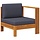Banquette de jardin en bois d'acacia massif - Gris foncé - Jusqu'à 68% de remise