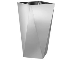 Vidaxl Bac à fleurs en acier galvanisé 40x40x75 cm - Jusqu'à -62%