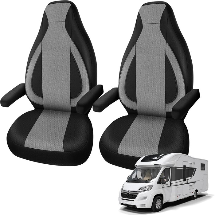 Housses de siège avant camping-car - Jusqu'à -46% - Compatibles Fiat Ducato