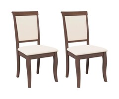 Vidaxl Lot de 2 chaises en bois d'hévéa massif : jusqu'à 82% de réduction