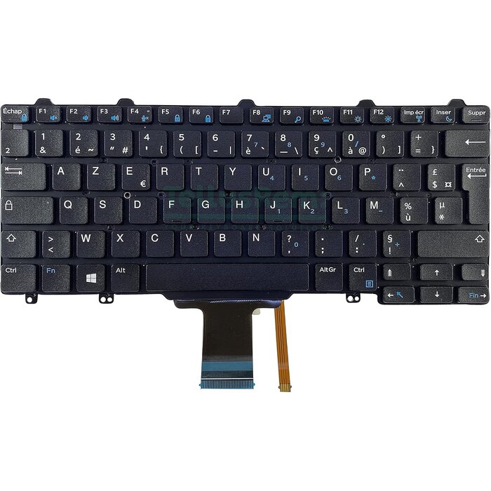 Clavier rétroéclairé AZERTY pour Dell Latitude - Jusqu'à 73% de réduction
