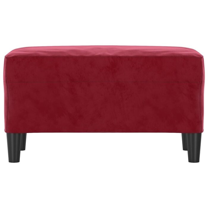 Banc capitonné velours rouge vin 70cm - Jusqu'à -57% de réduction
