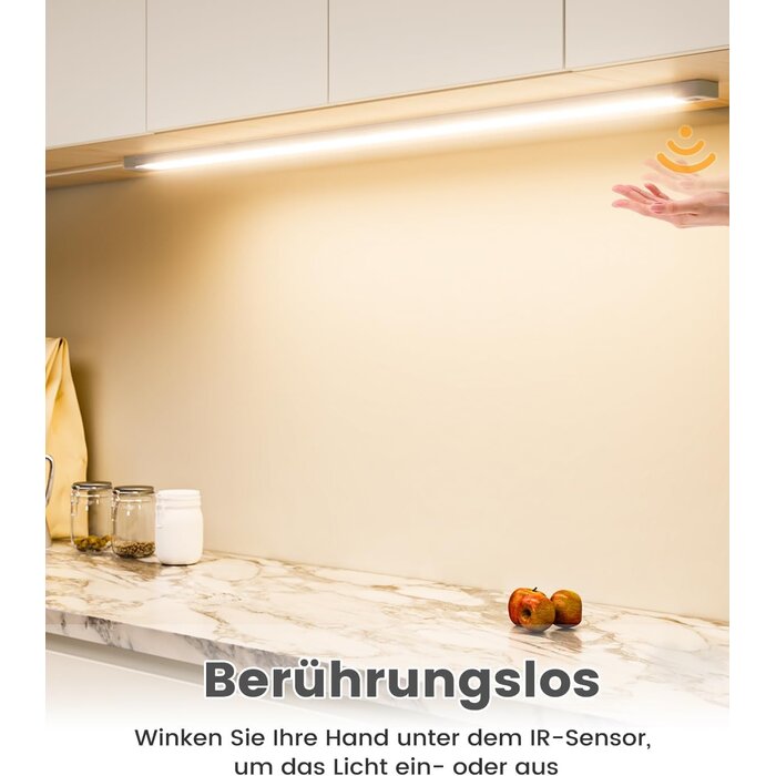 Réglette LED 90cm sous meuble - Capteur de mouvement - Jusqu'à -56%