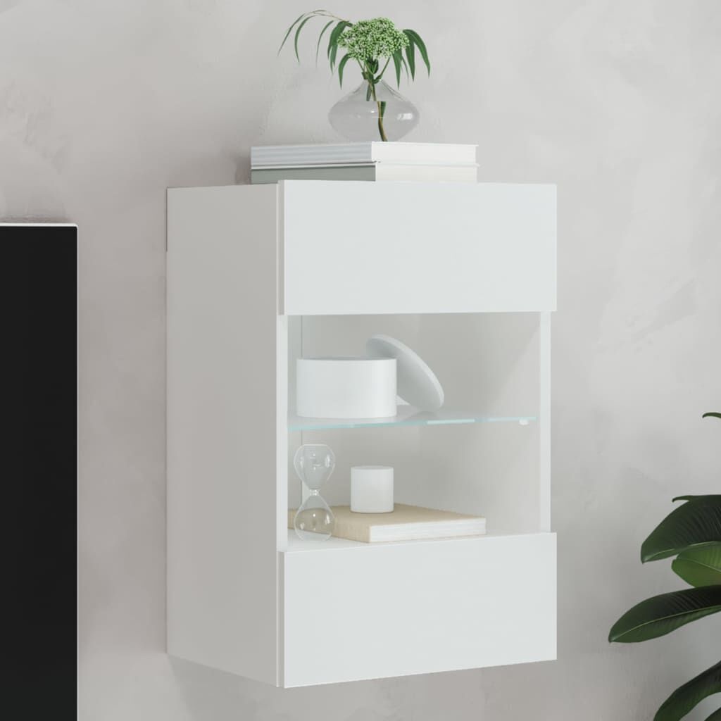 Meuble TV mural avec LED blanc - Jusqu'à 57% de réduction