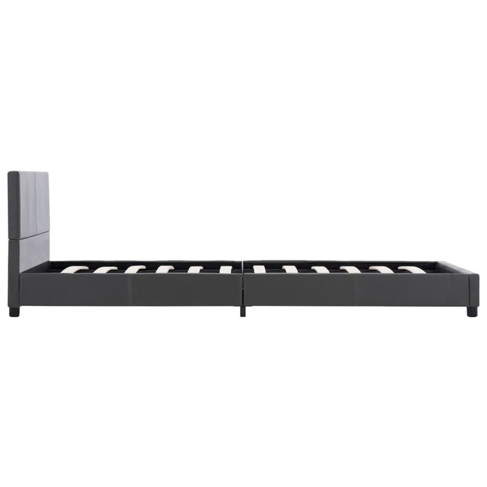 Cadre de lit similicuir gris 100x200cm - Jusqu'à -58%