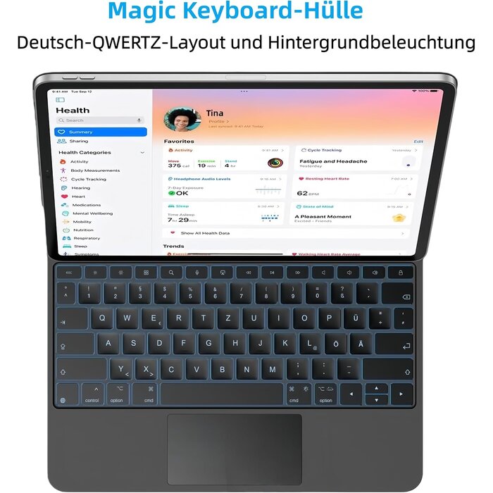 Étui clavier magnétique trackpad pour iPad 11" - Jusqu'à -52%