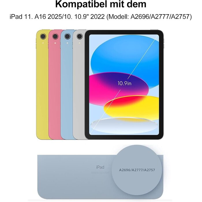 Étui clavier rétroéclairé pour iPad 10/11 - QWERTZ - Jusqu'à 56% de réduction