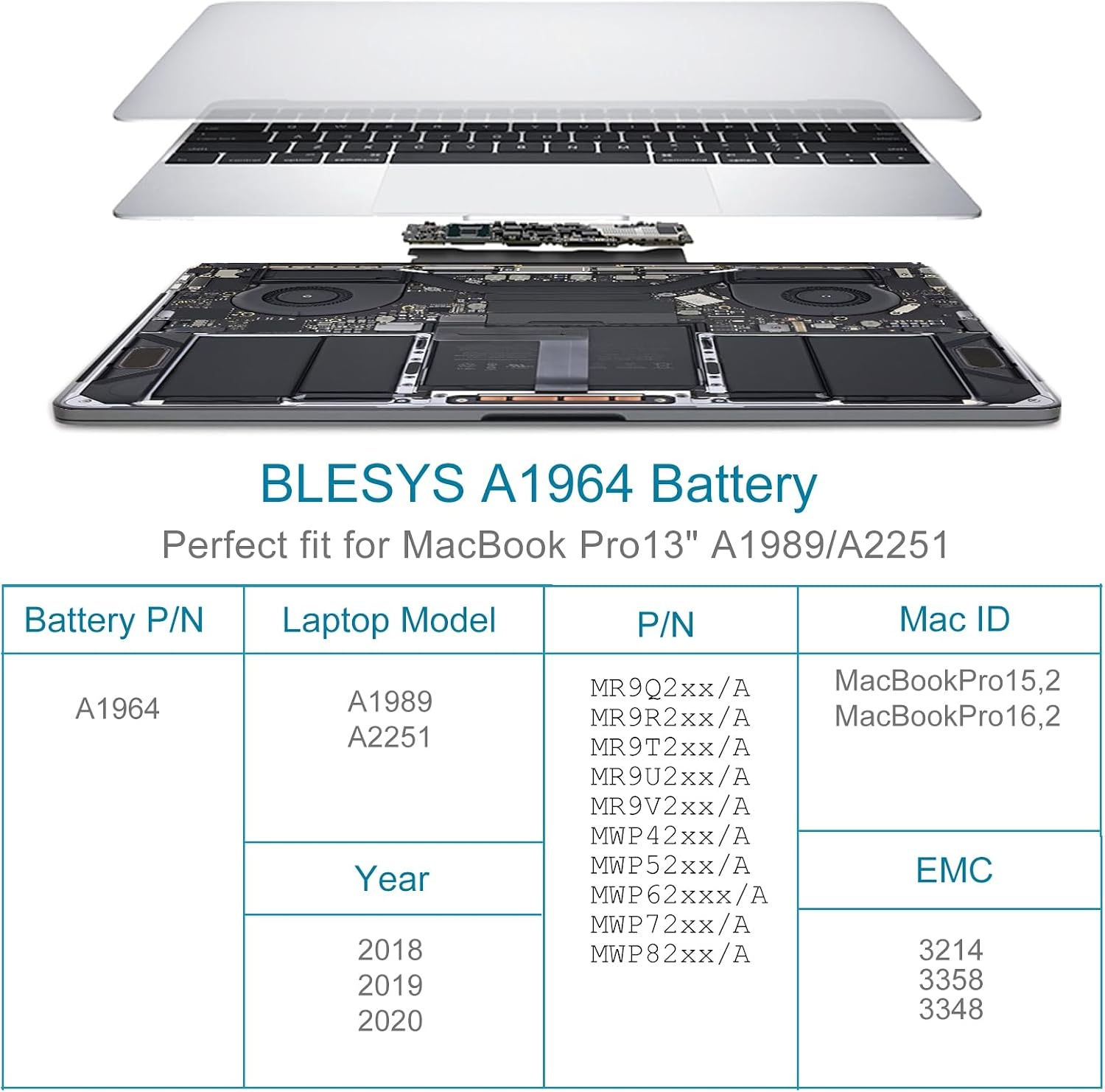 Batterie MacBook Pro 13" (2018-2019) A1989 - Jusqu'à -56% de remise