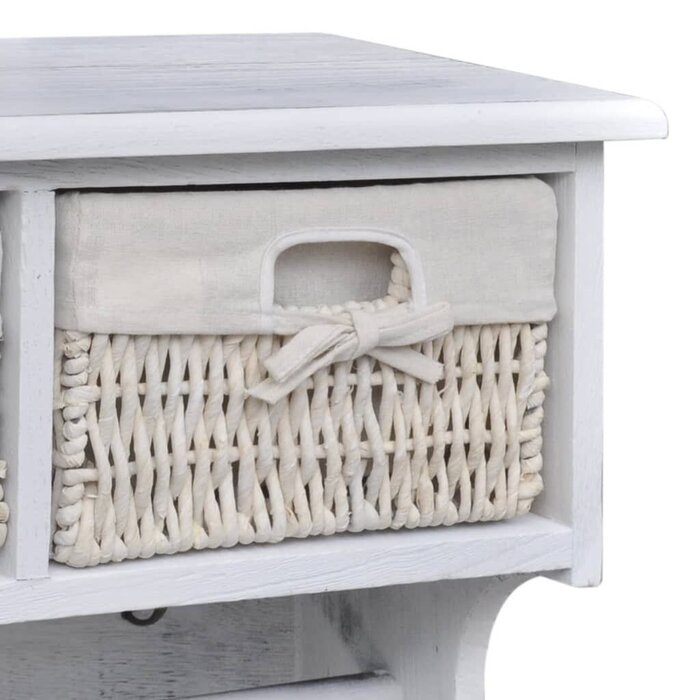Étagère murale en bois avec crochets et paniers - Jusqu'à -59%
