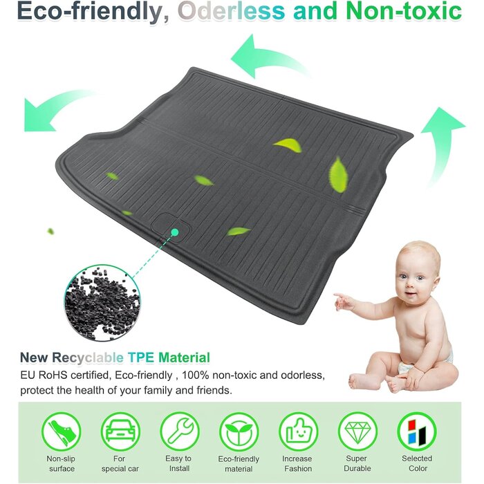 Tapis de coffre pour Kia EV6 2021-2025 - Protection TPE - Jusqu'à -60%