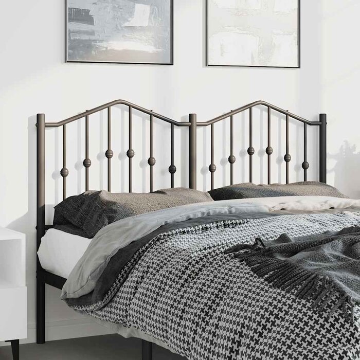 Vidaxl Tête de lit métal noir 135 cm - Jusqu'à -63% sur le prix d'origine