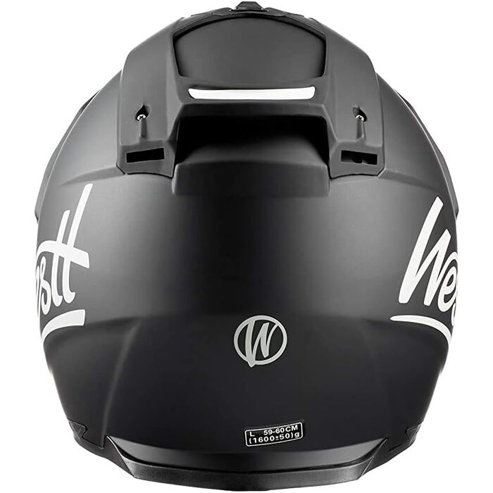 Casque moto cross noir mat, double visière - Jusqu'à 60% de réduction