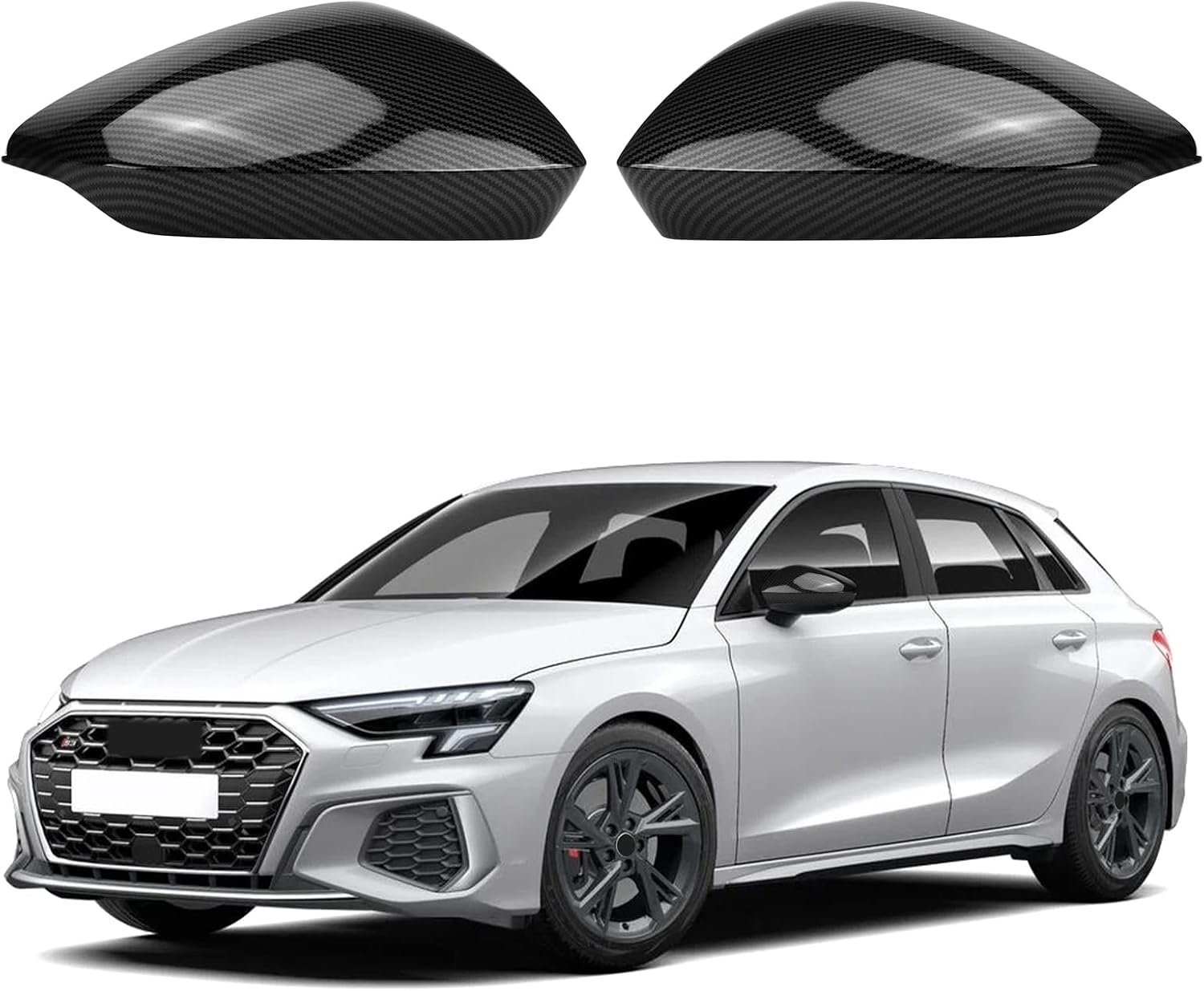 Coques de Rétroviseurs Carbone pour Audi A3/S3/RS3 8Y - Jusqu'à 58% de remise