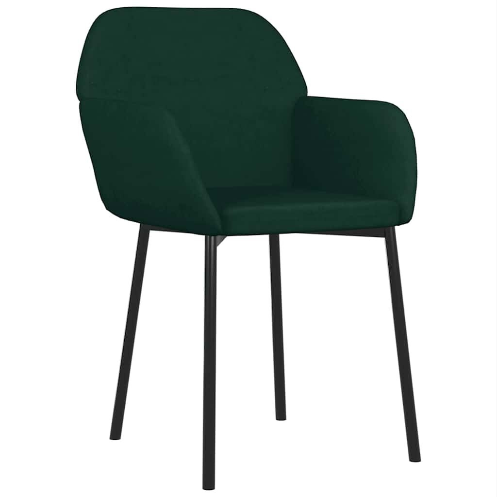 Lot de 2 chaises en velours vert foncé - Jusqu'à -56% de remise
