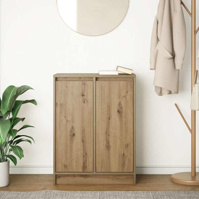 Buffet bas chêne artisan 57x34x76cm - Jusqu'à -55%