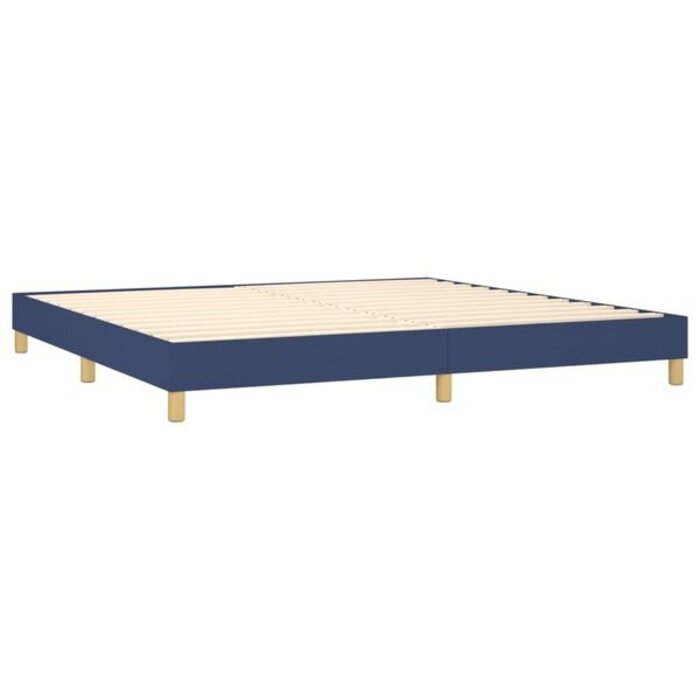 Cadre de lit bleu 200x200 cm - Jusqu'à -56% sur votre literie