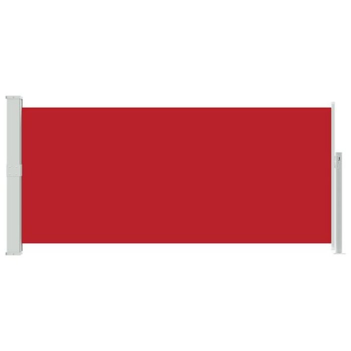 Paravent latéral rétractable 140x300 cm rouge - Jusqu'à 54% de réduction