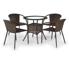 Table de jardin carrée rotin synthétique - Jusqu'à 56% de remise