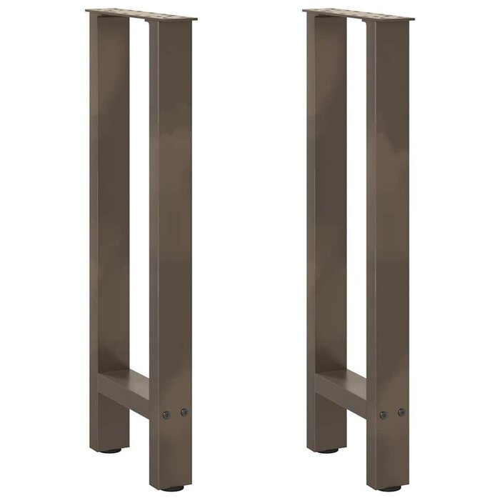 Pieds de table basse acier 72-73 cm - Lot de 2 - Jusqu'à -54%