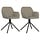 Lot de 2 chaises pivotantes en velours gris clair - Jusqu'à 56% de remise