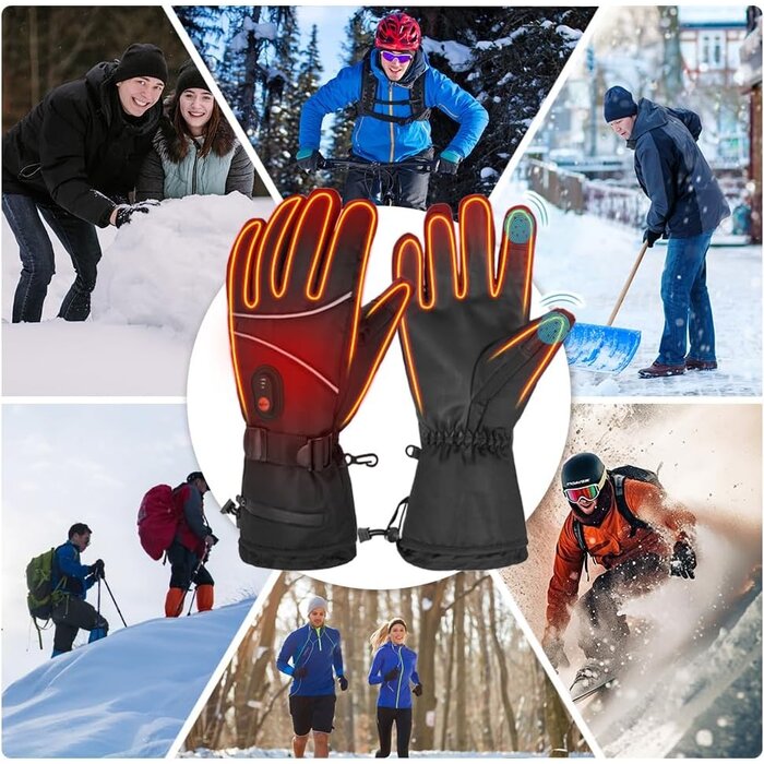 Gants chauffants rechargeables imperméables - Jusqu'à -50% de remise