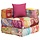 Pouf modulaire patchwork multicolore - Jusqu'à -47%