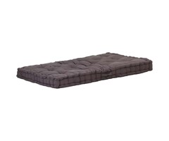 Vidaxl Coussin de palette 120x80x10 cm - Anthracite - Jusqu'à -55%