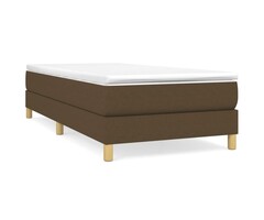 Vidaxl Cadre de lit 90x190 cm marron foncé - Jusqu'à -55% sur votre équipement