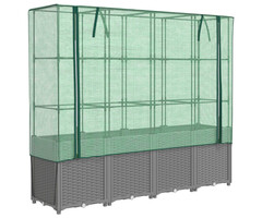 Vidaxl Jardinière surélevée avec serre 160cm - Jusqu'à -56% sur votre potager