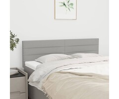 Vidaxl Lot de 2 têtes de lit gris clair - Jusqu'à 73% de réduction