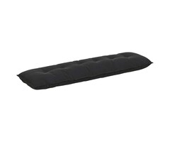 Vidaxl Coussin de dossier 180x50 cm en velours côtelé noir - Jusqu'à -53%