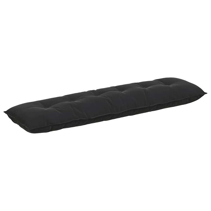 Coussin de dossier 180x50 cm en velours côtelé noir - Jusqu'à -53%
