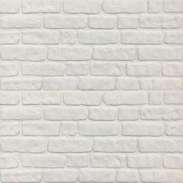 Lot de 10 panneaux muraux 3D effet brique blanche - Jusqu'à -52%