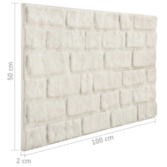 Lot de 10 panneaux muraux 3D effet brique blanche - Jusqu'à -52%