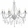 Lustre argenté perles 8xE14 - 80x75 cm - Jusqu'à -48%