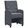 Lot de 2 chaises en velours gris foncé sur roulettes - Jusqu'à -52%