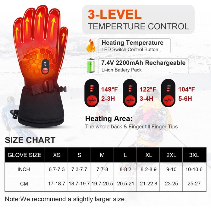 Gants chauffants imperméables - Jusqu'à 73% de réduction